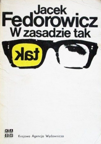 Okładka: Jacek Fedorowicz - W zasadzie tak