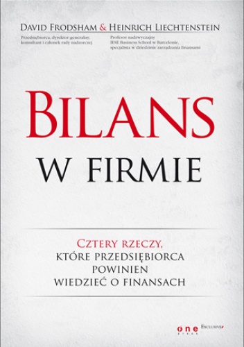 Okładka: David Frodsham - Bilans w firmie. Cztery rzeczy, które przedsiębiorca powinien wiedzieć o  finansach