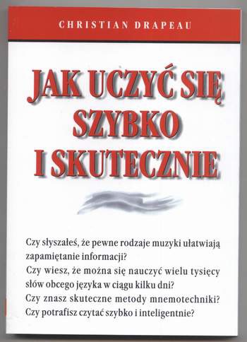 Okładka: Christian Drapeau - Jak uczyć się szybko i skutecznie