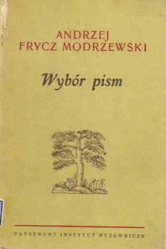 Okładka: Andrzej Frycz Modrzewski - Wybór pism