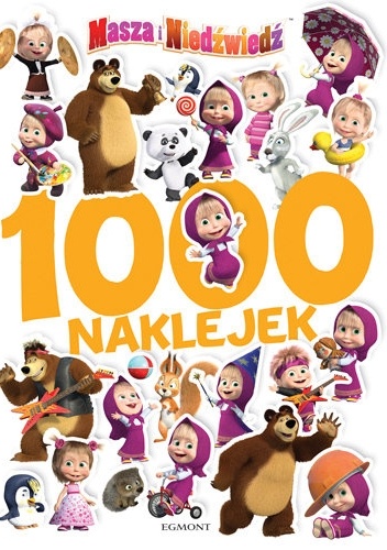 Okładka: Klaudia Cwynar - Masza i Niedźwiedź. 1000 naklejek