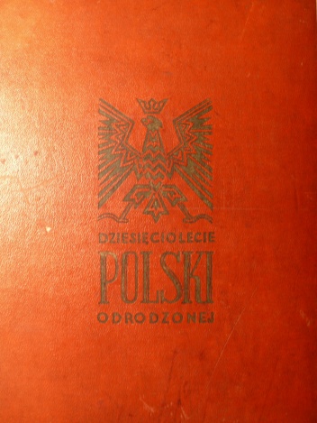 Okładka: Marian Dąbrowski - Dziesięciolecie Polski Odrodzonej