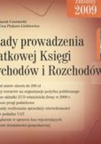 Okładka: Jacek Czernecki - zasady prowadzenia Podatkowej Księgi Przychodów i Rozchodów