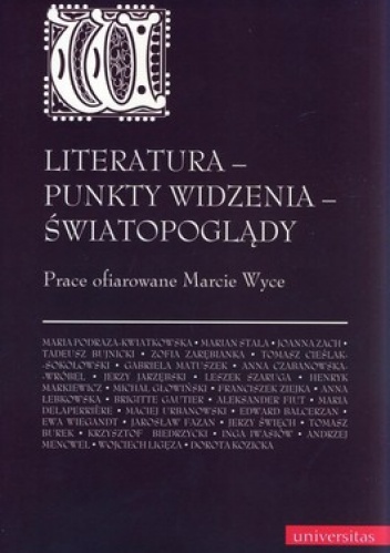 Okładka: Dorota Kozicka - Literatura Punkty widzenia Światopoglądy