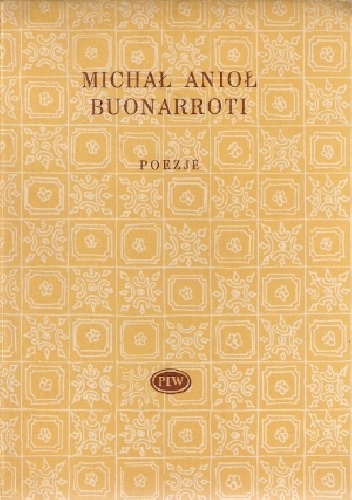 Okładka: Michał Anioł Buonarroti - Poezje