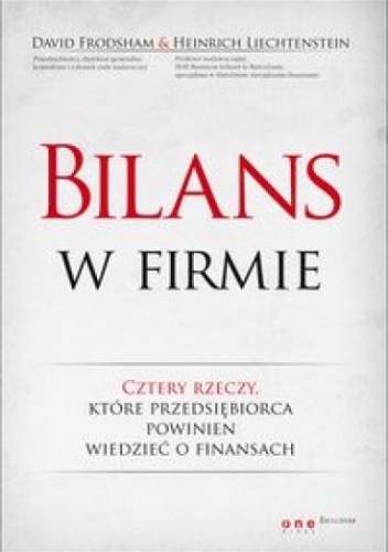 Okładka: David Frodsham - Bilans w firmie. Cztery rzeczy, które przedsiębiorca powinien wiedzieć o finansach