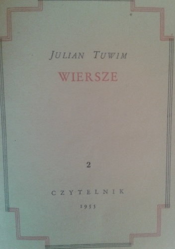 Okładka: Julian Tuwim - Dzieła i wiersze - tom 2