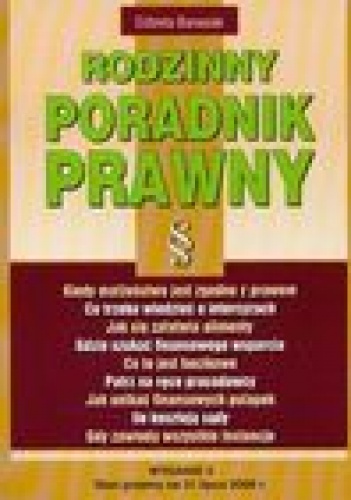 Okładka: Elżbieta Banasiak - Rodzinny poradnik prawny