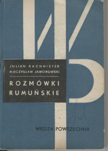 Okładka: Julian Rachmister - Rozmówki rumuńskie