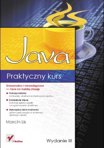 Okładka: Marcin Lis - Praktyczny kurs Java. Wydanie III