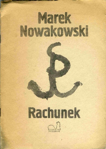 Okładka: Marek Nowakowski - Rachunek