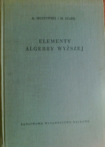 Okładka: Marcel Stark - Elementy algebry wyższej