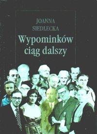 Okładka: Joanna Siedlecka - Wypominków ciąg dalszy