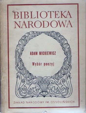 Okładka: Adam Mickiewicz - Wybór poezyj