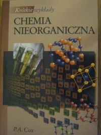Okładka: P. A. Cox - Krótkie wykłady. Chemia nieorganiczna