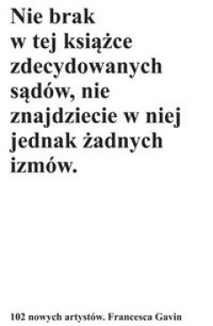 Okładka: Francesca Gavin - 102 nowych artystów