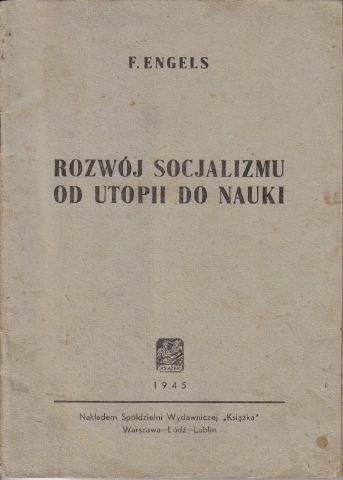 Okładka: Fryderyk Engels - Rozwój Socjalizmu. Od utopii do nauki