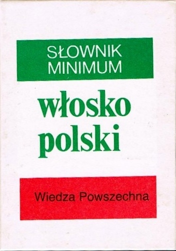 Okładka: Anna Jedlińska - Słownik minimum włosko polski