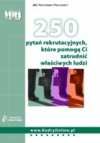 Okładka: Katarzyna Chudzińska - 250 pytań rekrutacyjnych