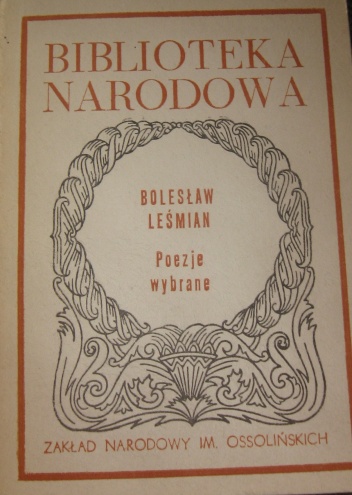 Okładka: Bolesław Leśmian - Poezje wybrane