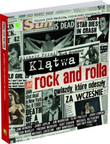 Okładka: Michele Primi - Klątwa rock and rolla. Gwiazdy, które odeszły za wcześnie
