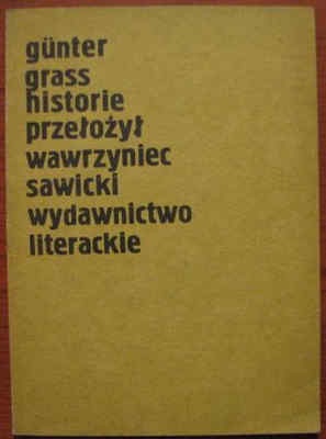 Okładka: Günter Grass - Historie