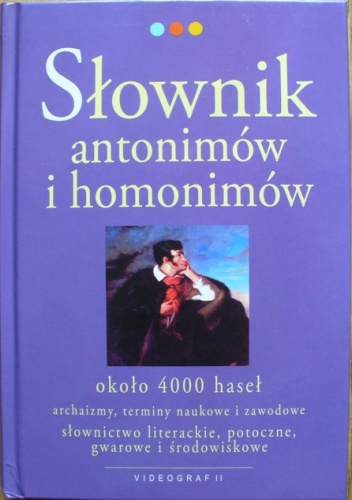 Okładka: Jerzy Syjud - Słownik antonimów i homonimów