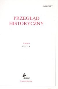 Okładka: Andrzej Wyrobisz - Przegląd Historyczny rok 2000 nr 4 tom XCI