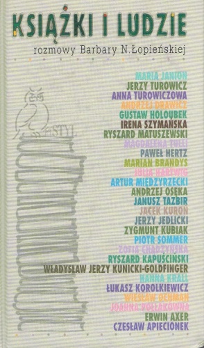 Okładka: Barbara Łopieńska - Książki i ludzie: Rozmowy Barbary N. Łopieńskiej