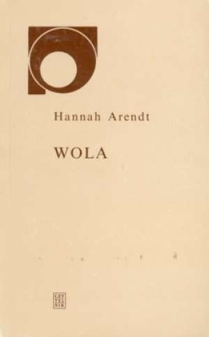 Okładka: Hannah Arendt - Wola