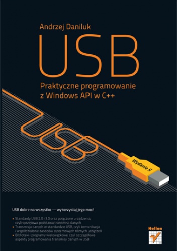 Okładka: Andrzej Daniluk - USB. Praktyczne programowanie z Windows API w C++. Wydanie II