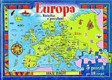 Okładka: Justyna Naglik - Europa. Książka z puzzlami
