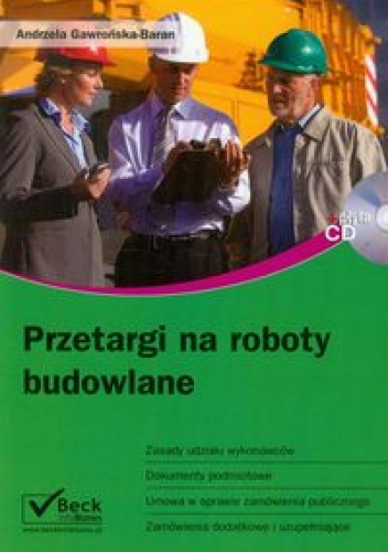 Okładka: Andrzela Gawrońska-Baran - Przetargi na roboty budowlane