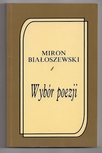 Okładka: Miron Białoszewski - Wybór poezji