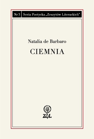 Okładka: Natalia de Barbaro - Ciemnia