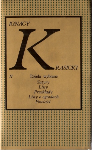 Okładka: Ignacy Krasicki - Dzieła wybrane. Tom 2