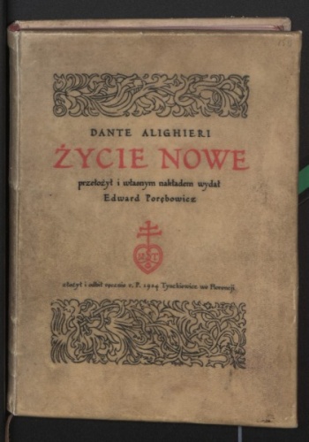 Okładka: Dante Alighieri - Życie nowe