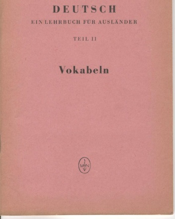 Okładka: Hermann Hammer - Deutsch. Ein Lehrbuch für Ausländer. Teil II - Vokabeln
