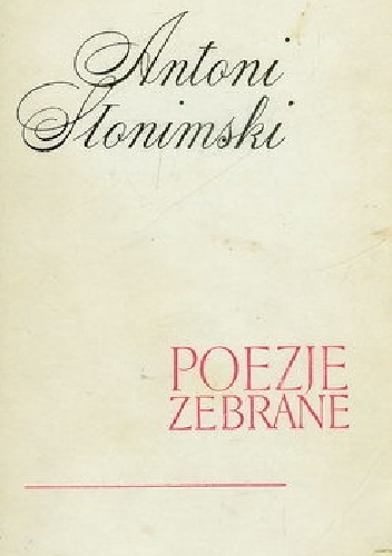 Okładka: Antoni Słonimski - Poezje zebrane