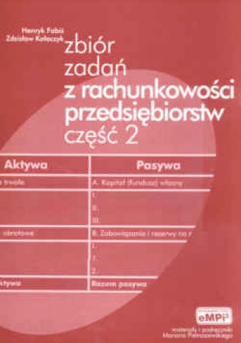 Okładka: Zdzisław Kołaczyk - zbiór zadań z rachunkowości przedsiębiorstw cz. 2
