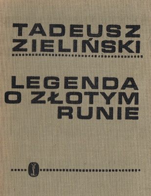 Okładka: Tadeusz Zieliński - Legenda o złotym runie