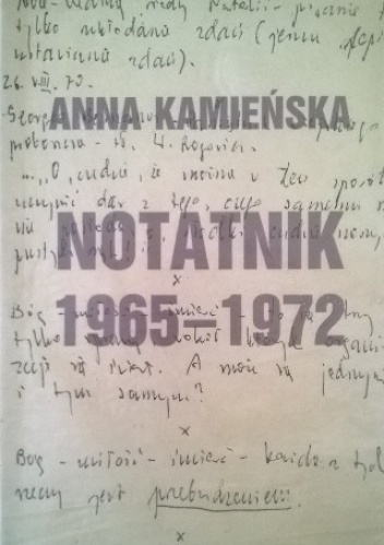 Okładka: Anna Kamieńska - Notatnik 1965-1972