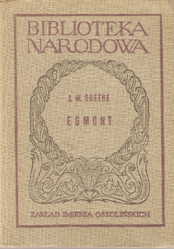 Okładka: Johann Wolfgang von Goethe - Egmont