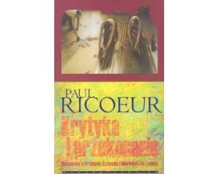 Okładka: Paul Ricoeur - Krytyka i przekonanie