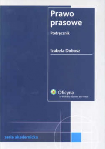 Okładka: Izabela Dobosz - Prawo prasowe