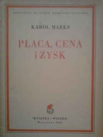 Okładka: Karol Marks - Płaca, cena i zysk