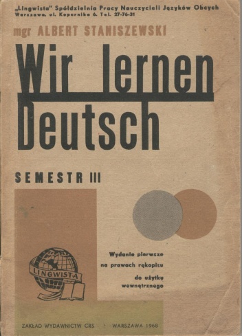 Okładka: Albert Staniszewski - Wir lernen Deutsch. Semestr III