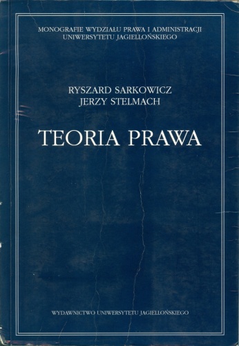 Okładka: Jerzy Stelmach - Teoria prawa