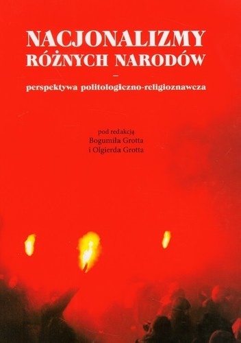 Okładka:  - Nacjonalizmy różnych narodów. Perspektywa politologiczno-religioznawcza