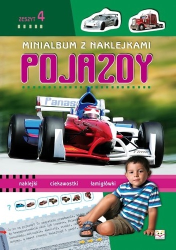 Okładka: Agnieszka Bator - Minialbum z naklejkami. Pojazdy. Zeszyt 4